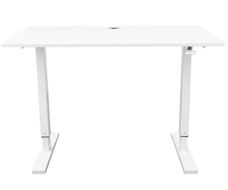 Yulukia Schreibtisch »Höhenverstellbarer Tisch, Computertisch mit Soft-Stop Gasfeder«