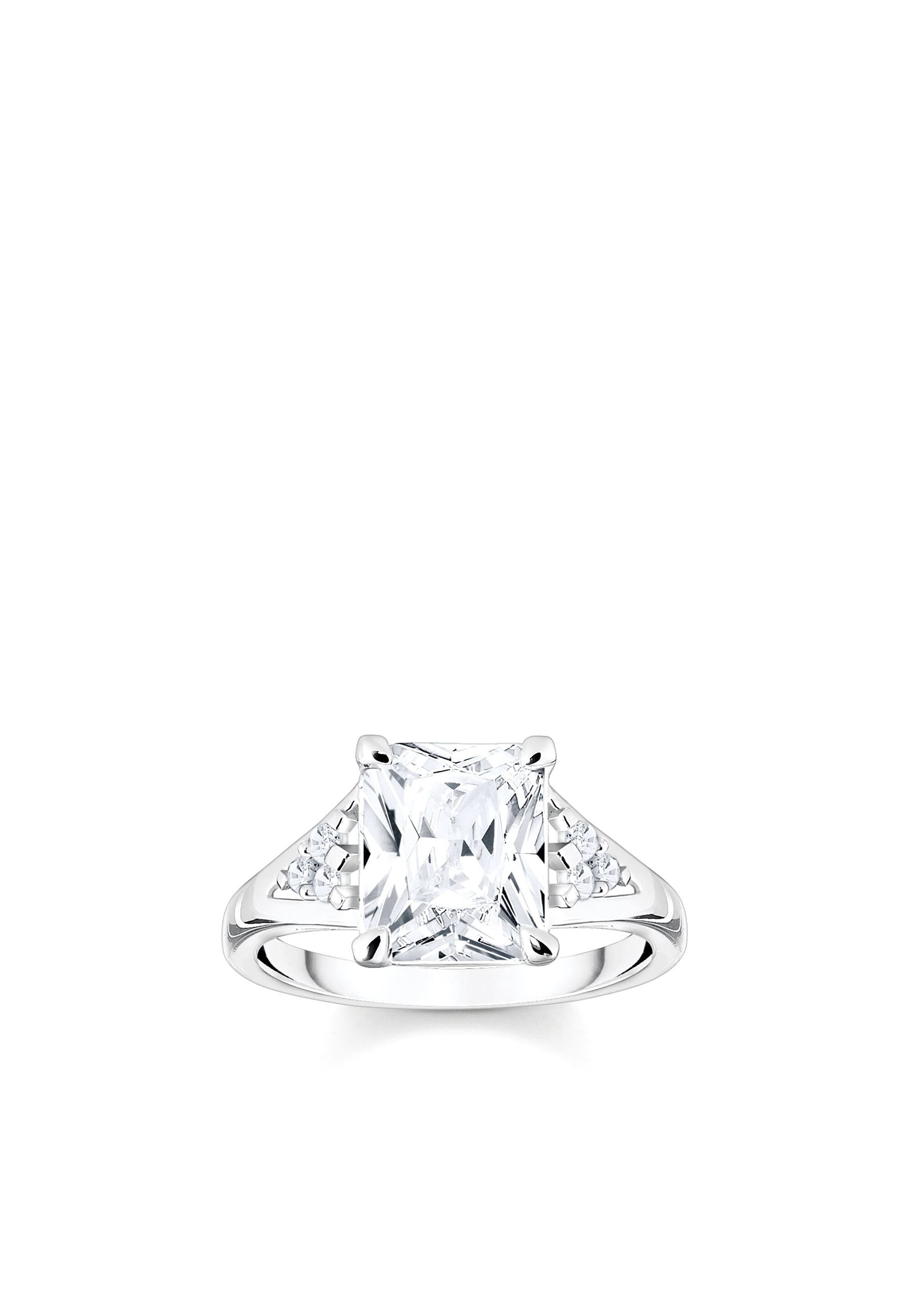 THOMAS SABO Fingerring Ring Weiße Steine Silber (Set)