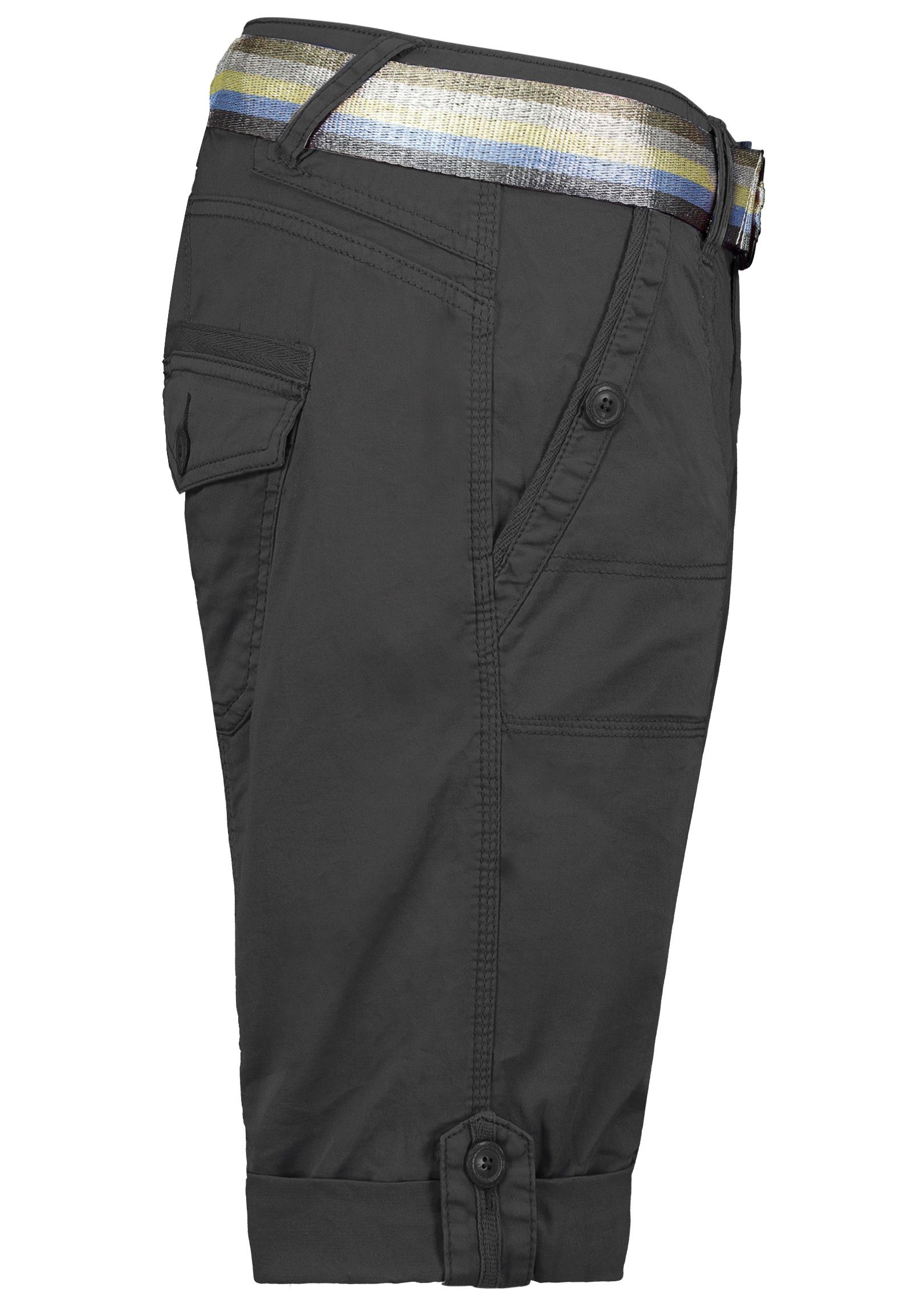 Fresh Made Bermudas Bermuda mit glänzendem Gürtel