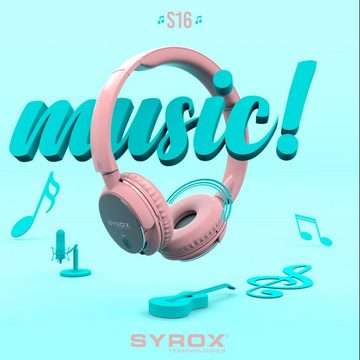 Syrox Syrox S16 Bluetooth Kopfhörer On-Ear-Kopfhörer Bluetooth-Kopfhörer