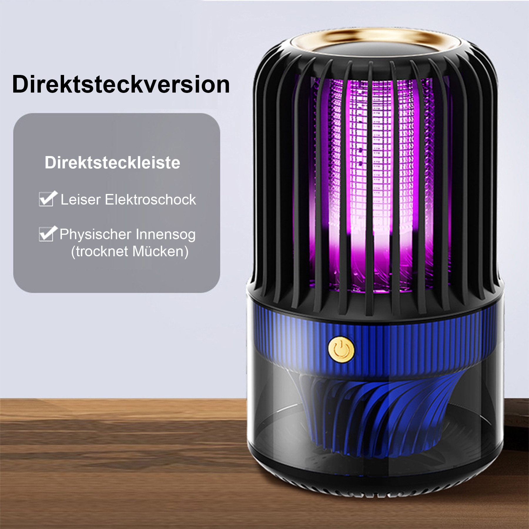 Senmudi Insektenvernichter 2 IN 1 Insektenvernichter Insektenfalle Moskito Killer,mit UV-Lampe, für Schlafzimmer Innen Mücken,Motten,Fliege