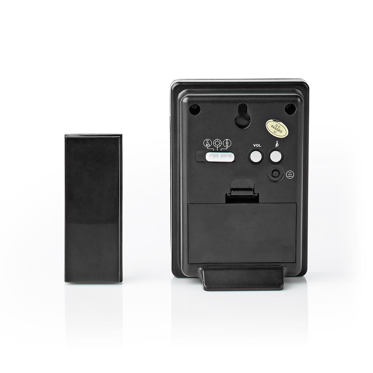 Nedis Smart Home Türklingel DOORB212BK (1-tlg., IP44, 300 m Reichweite, 36 Melodien, flexibler Einsatz)
