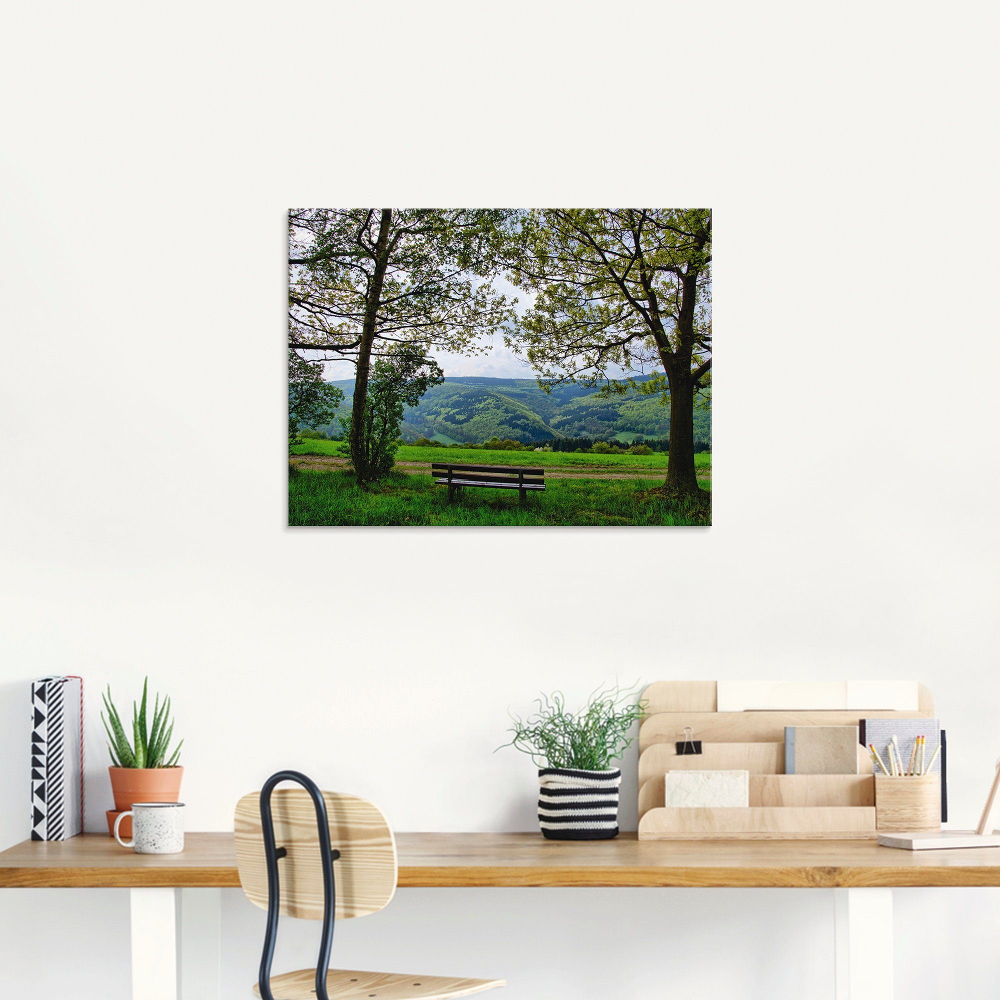 Artland Glasbild »Ausblick in den Frühling«, Felder (1 Stück)-kaufen
