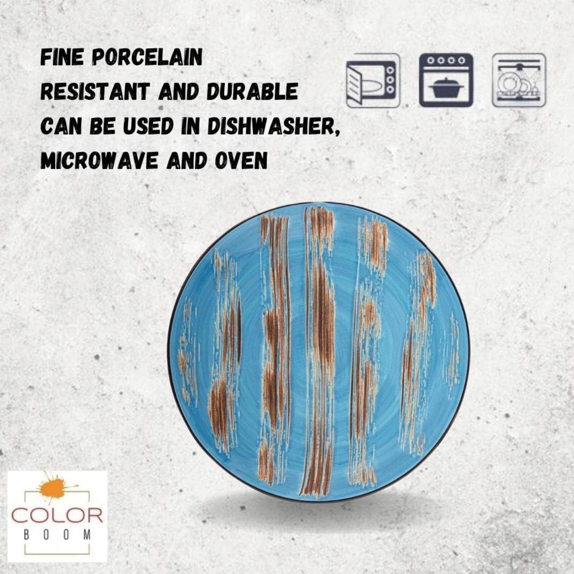 Wilmax England Geschirr-Set, COLORBOOM Essteller-Set 28 cm, 2er-Set, Porzellan, Modern & Langlebig