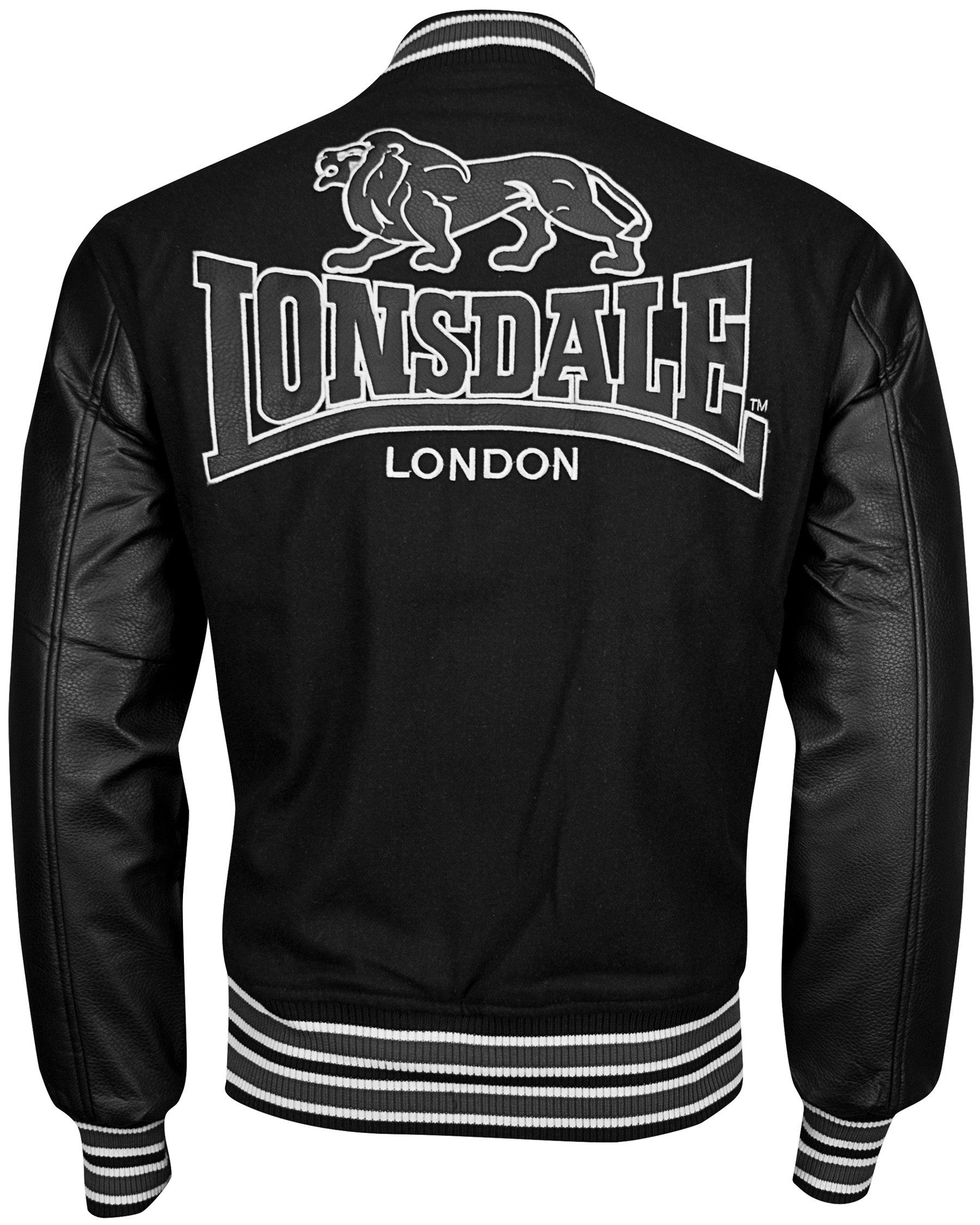 Lonsdale Collegejacke Lonsdale Baseball Jacke Oxford L als Woll Applikation – Bild 3 von 3