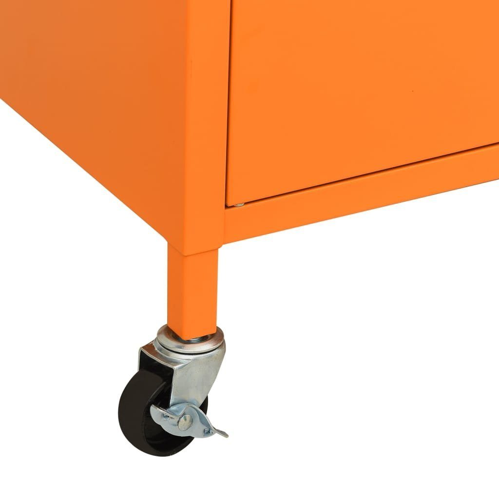Fächerschrank Orange Stahl (1-St) cm Lagerschrank 60x35x56 vidaXL