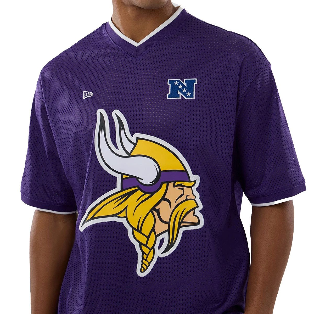 New Era T-Shirt Mesh Oversized NFL Minnesota Vikings Logo