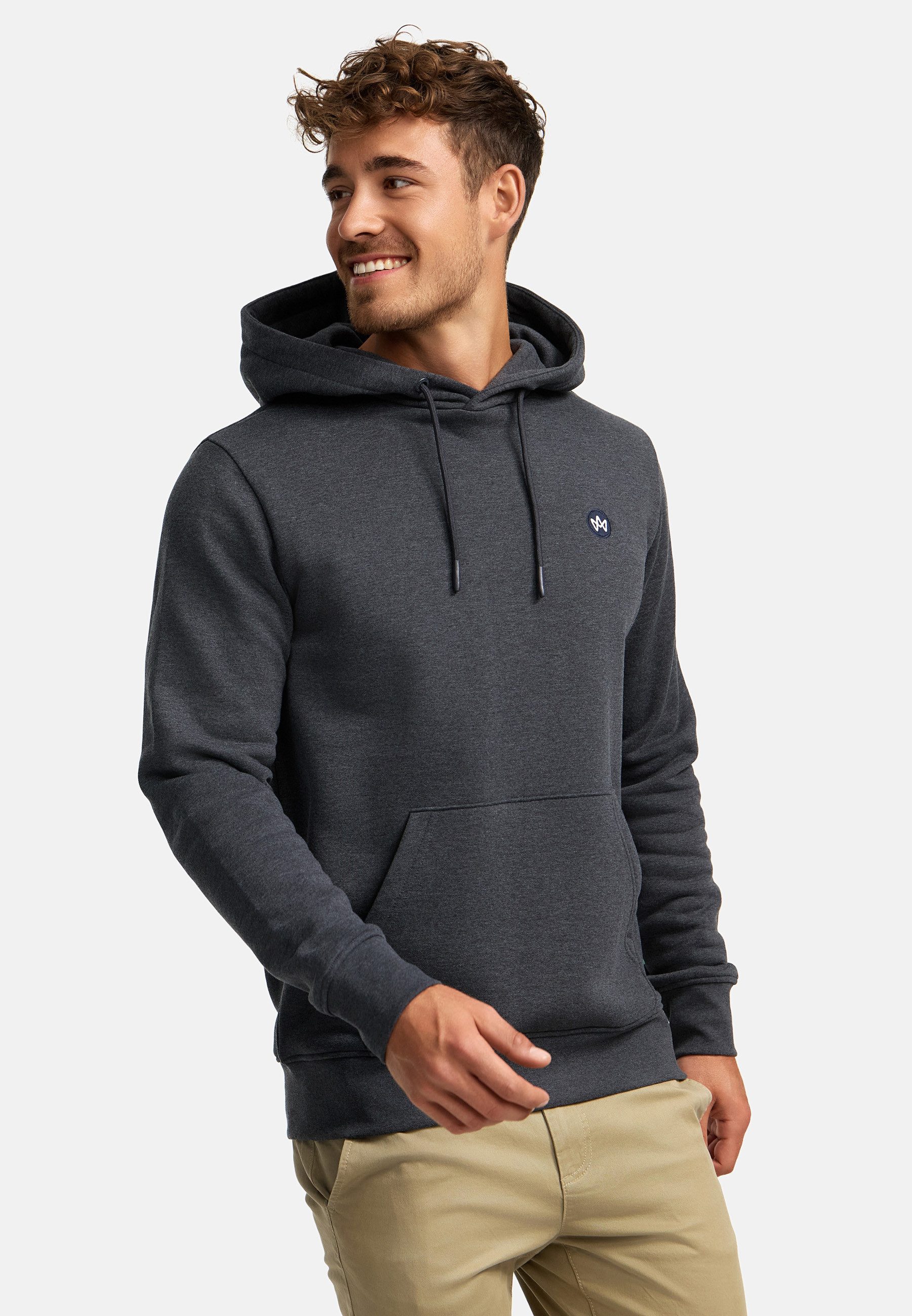 Kronstadt Hoodie Herren KSLars Sweatshirt Kapuze Herrenhoodie (Sweatshirt) Hoodie mit dezentem Logoprint auf der Brust