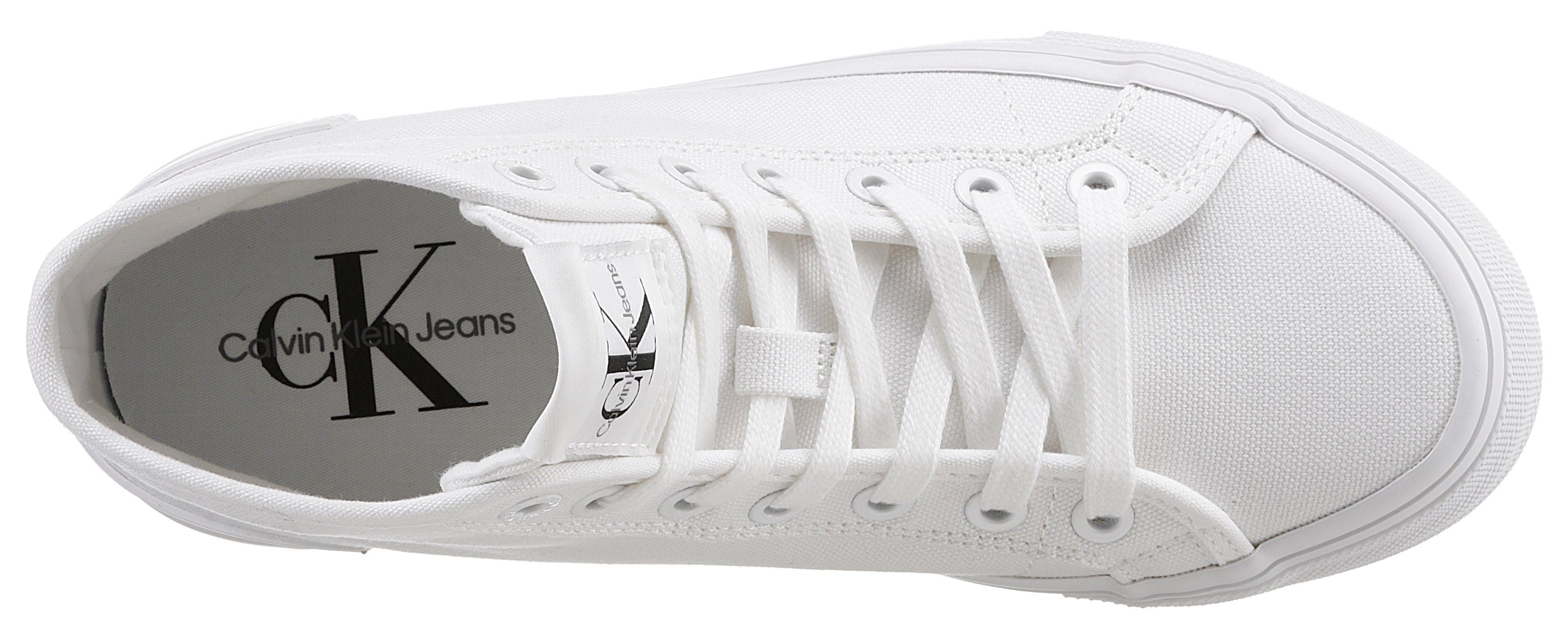 Calvin Klein Jeans RENIA 14T Plateausneaker Logo der an *I weiß Ferse mit