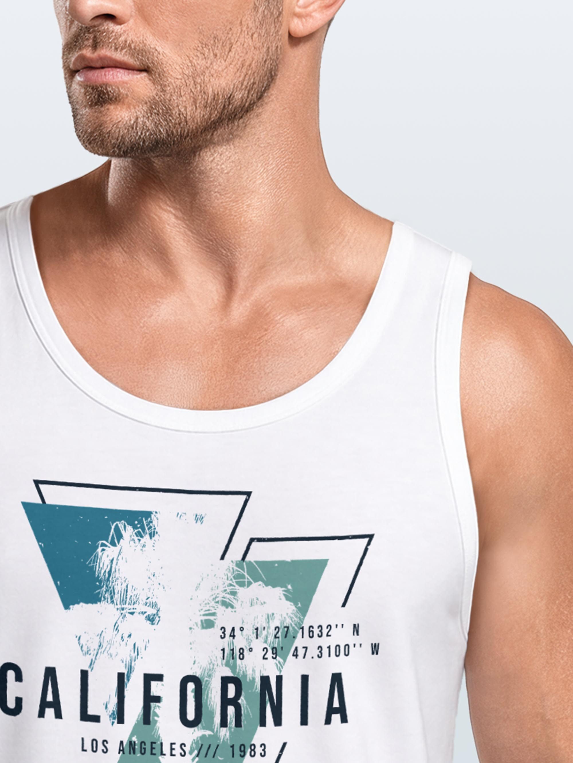 Neverless Tanktop Herren Tank-Top California Los Angeles Surfing Motiv Sommer Fashion mit Print