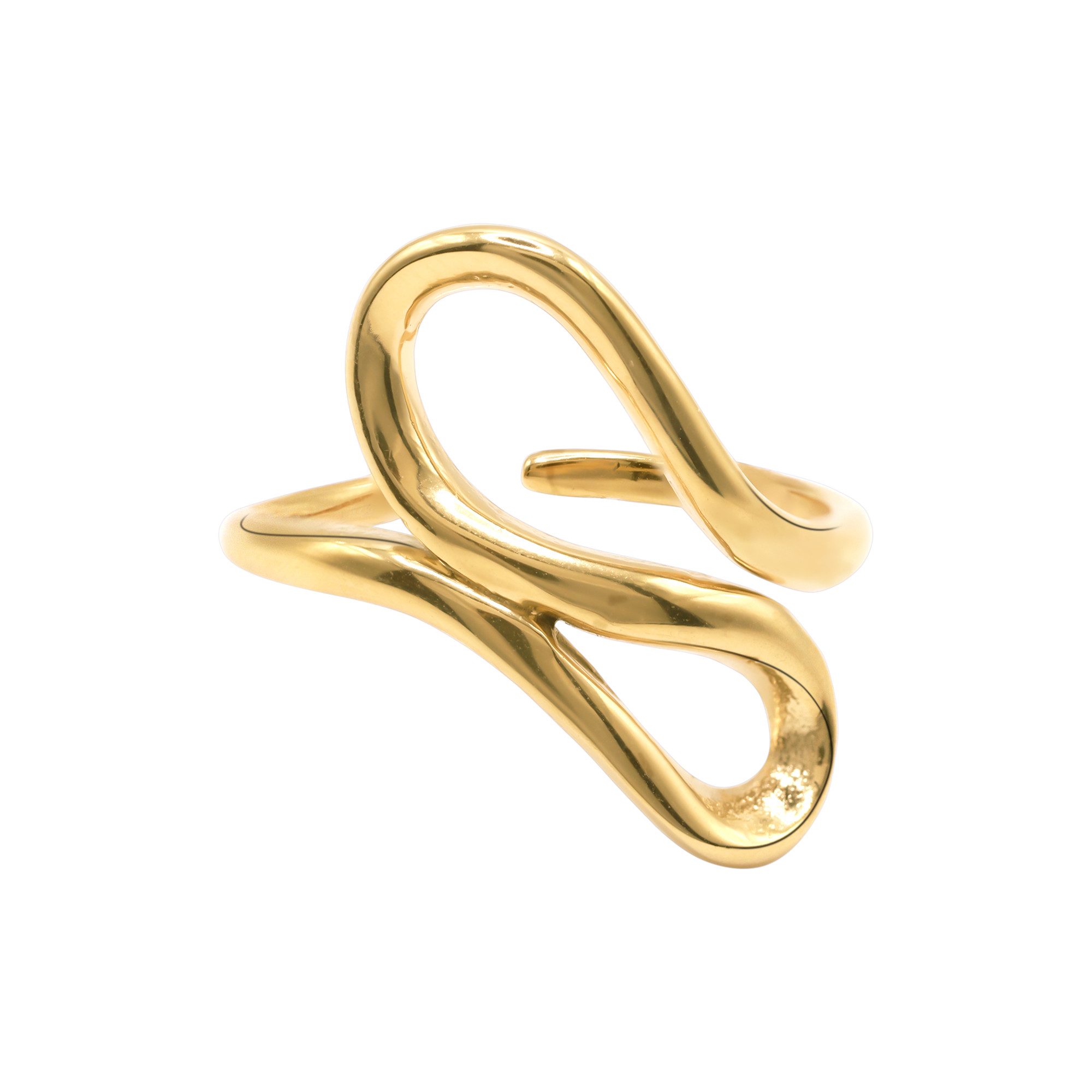 Heideman Fingerring Julea goldfarben (Ring, 1-tlg., inkl. Geschenkverpackung), größenverstellbarer Ring