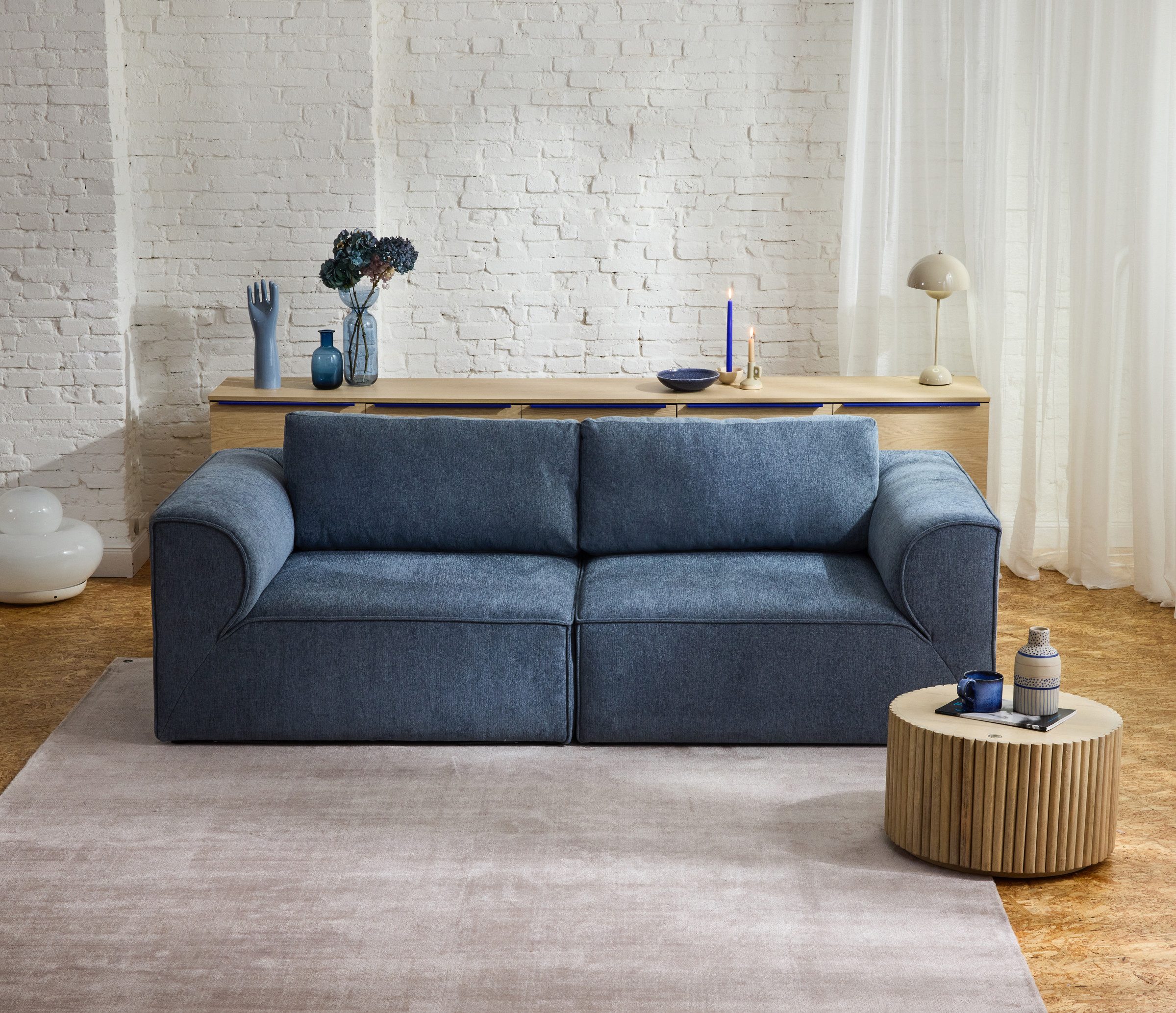 TOM TAILOR HOME Big-Sofa SOFT PUZZLE aus der flexiblen Elementserie, – entspannte Sitztiefe und weicher Sitzkomfort