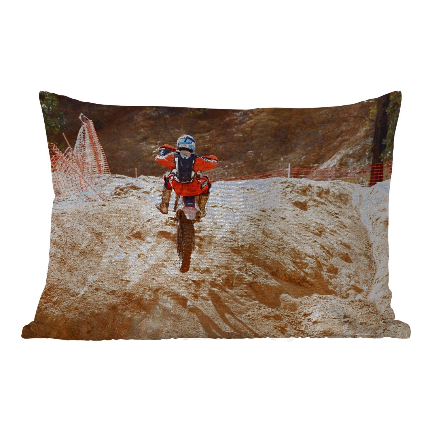 MuchoWow Dekokissen Amerika - Sand - Motor, Outdoor-Dekorationskissen, Polyester, Dekokissenbezug, Kissenhülle