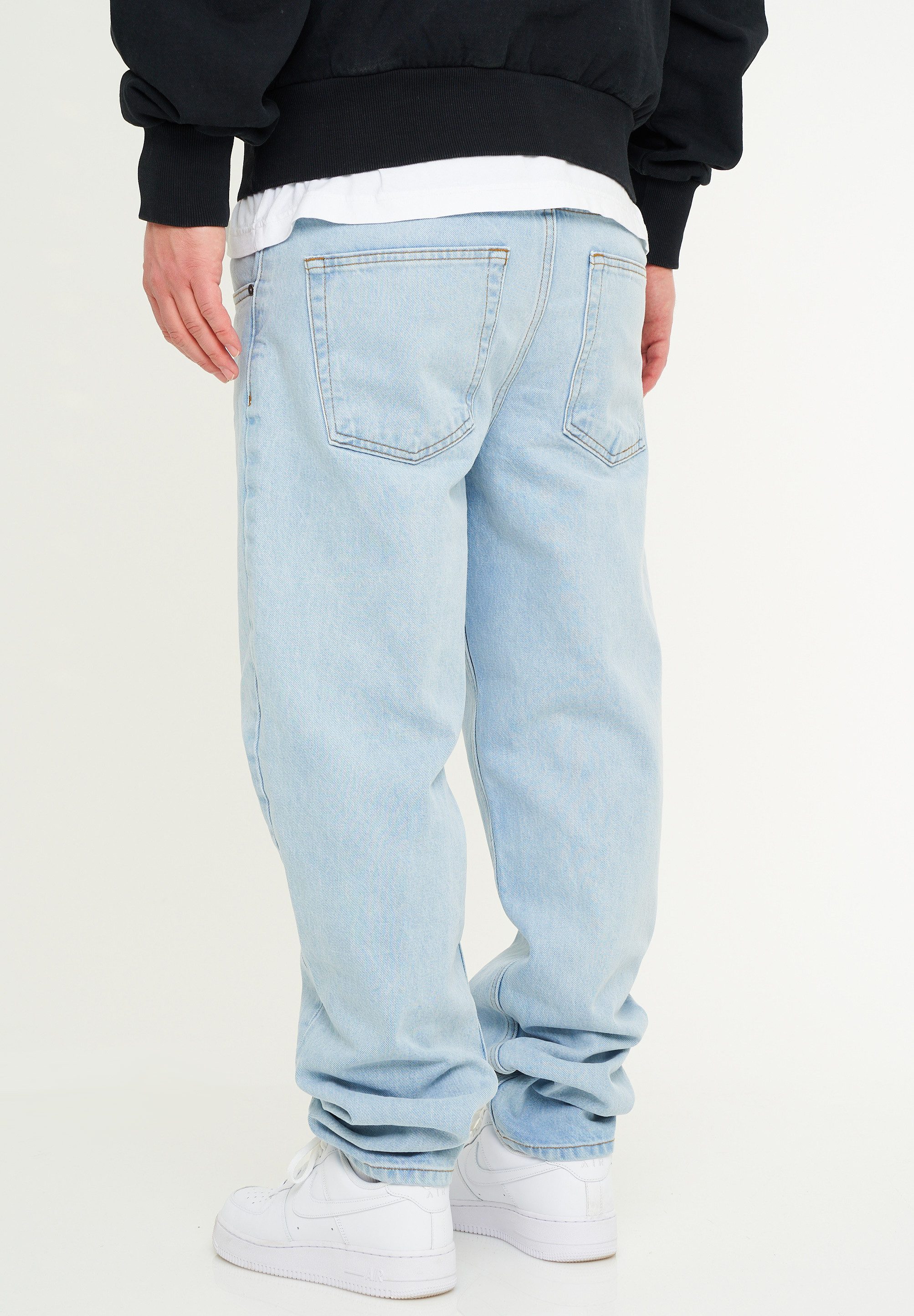 DAILY COTTON Tapered-fit-Jeans DCSAVANETA Herren Lange Hose Jeans Ripped Tapered-Fit
