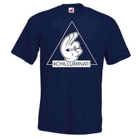 Youth Designz T-Shirt Chilluminati Herren T-Shirt mit lustigem Frontprint