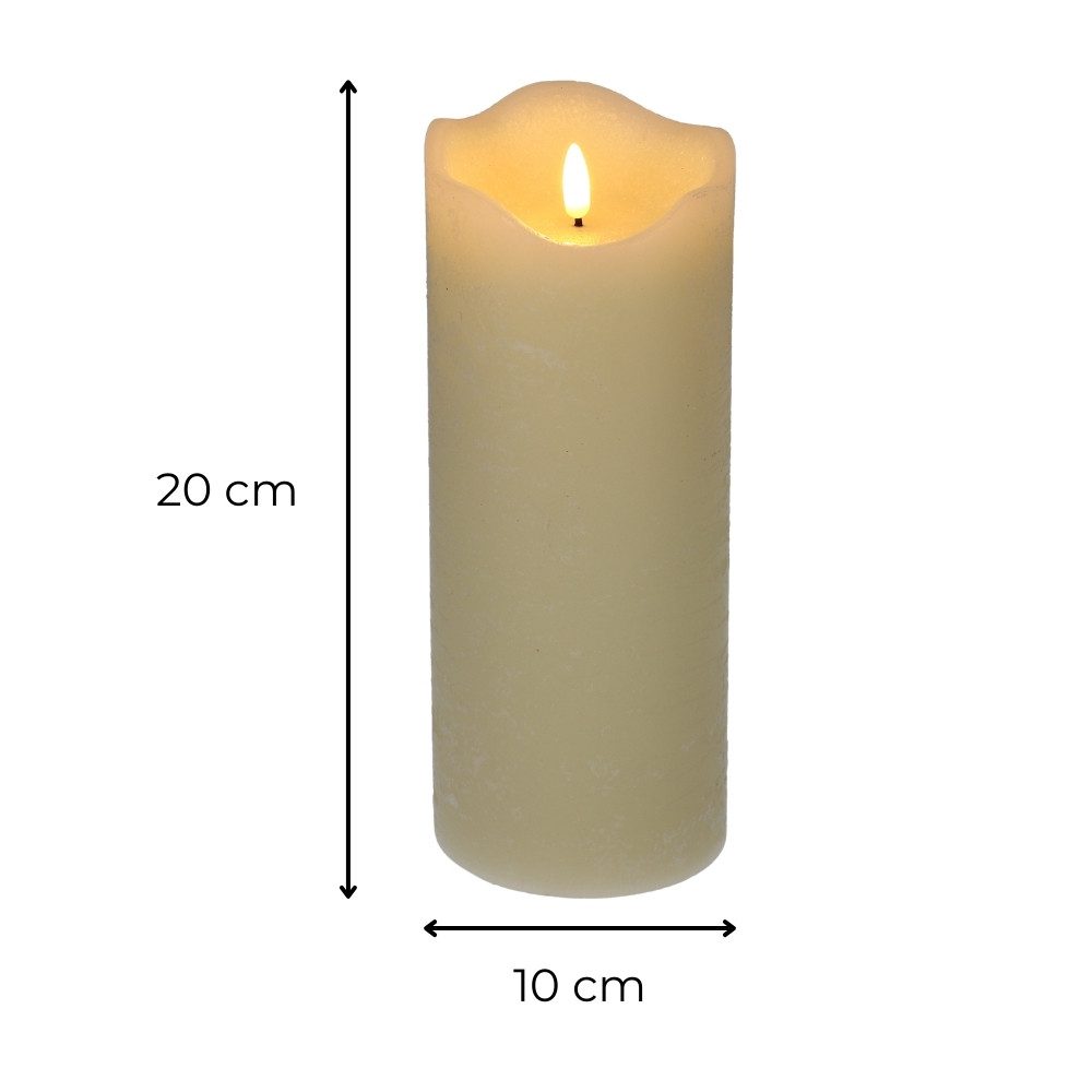 GarPet LED-Kerze LED Echtwachskerze mit Timer Batterie Flackereffekt bewegl günstig online kaufen