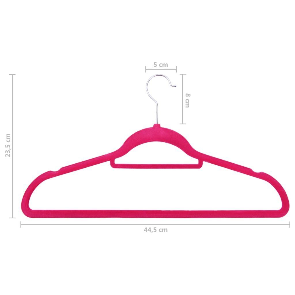 DOTMALL Kleiderbügel Samt Anzugbügel, Premium Rosa Bügel, Bügel, Anti-Rutsch (20-tlg) 360° drehbar