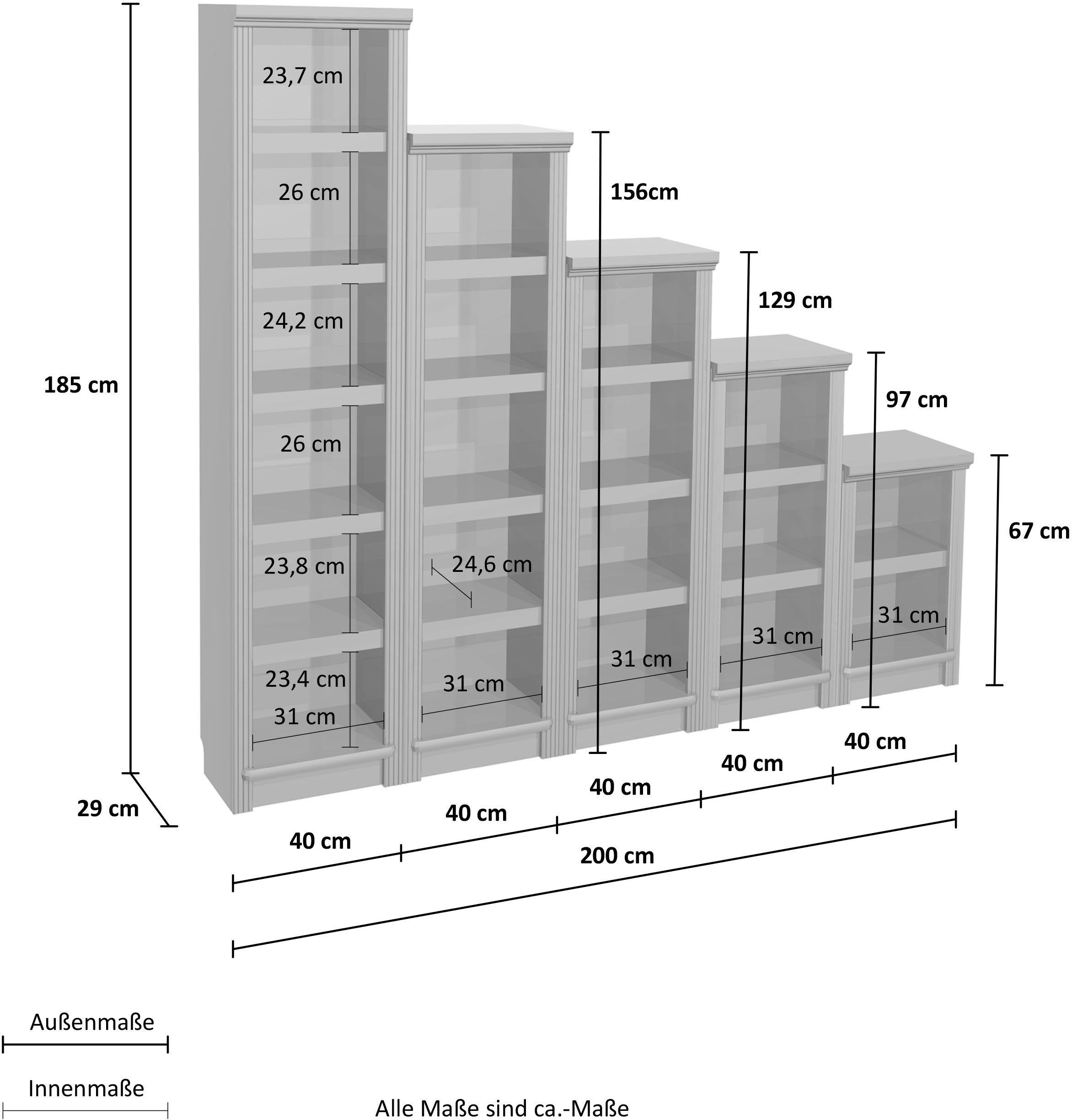 affaire Aus Stege, Home | 5-tlg., dunkelbraun Bibliothek Soeren Massiver dunkelbraun Kiefer