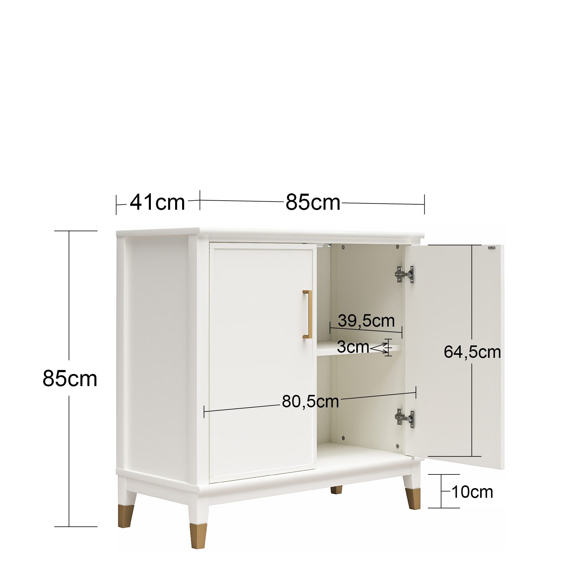 loft24 Mehrzweckschrank Westerleigh Schrank, 2 Türen, günstig online kaufen