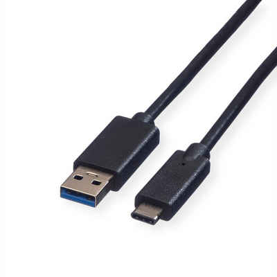 ROLINE GREEN USB 3.2 Gen 1 Kabel, A-C, ST/ST USB-Kabel, USB 3 Typ A Männlich (Stecker), USB Typ C (USB-C) Männlich (Stecker) (50.0 cm)