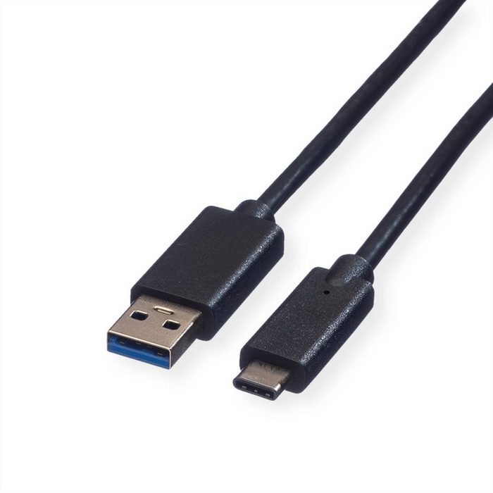 ROLINE GREEN USB 3.2 Gen 1 Kabel A-C ST/ST USB-Kabel USB 3 Typ A Männlich (Stecker) USB Typ C (USB-C) Männlich (Stecker) (50.0 cm)