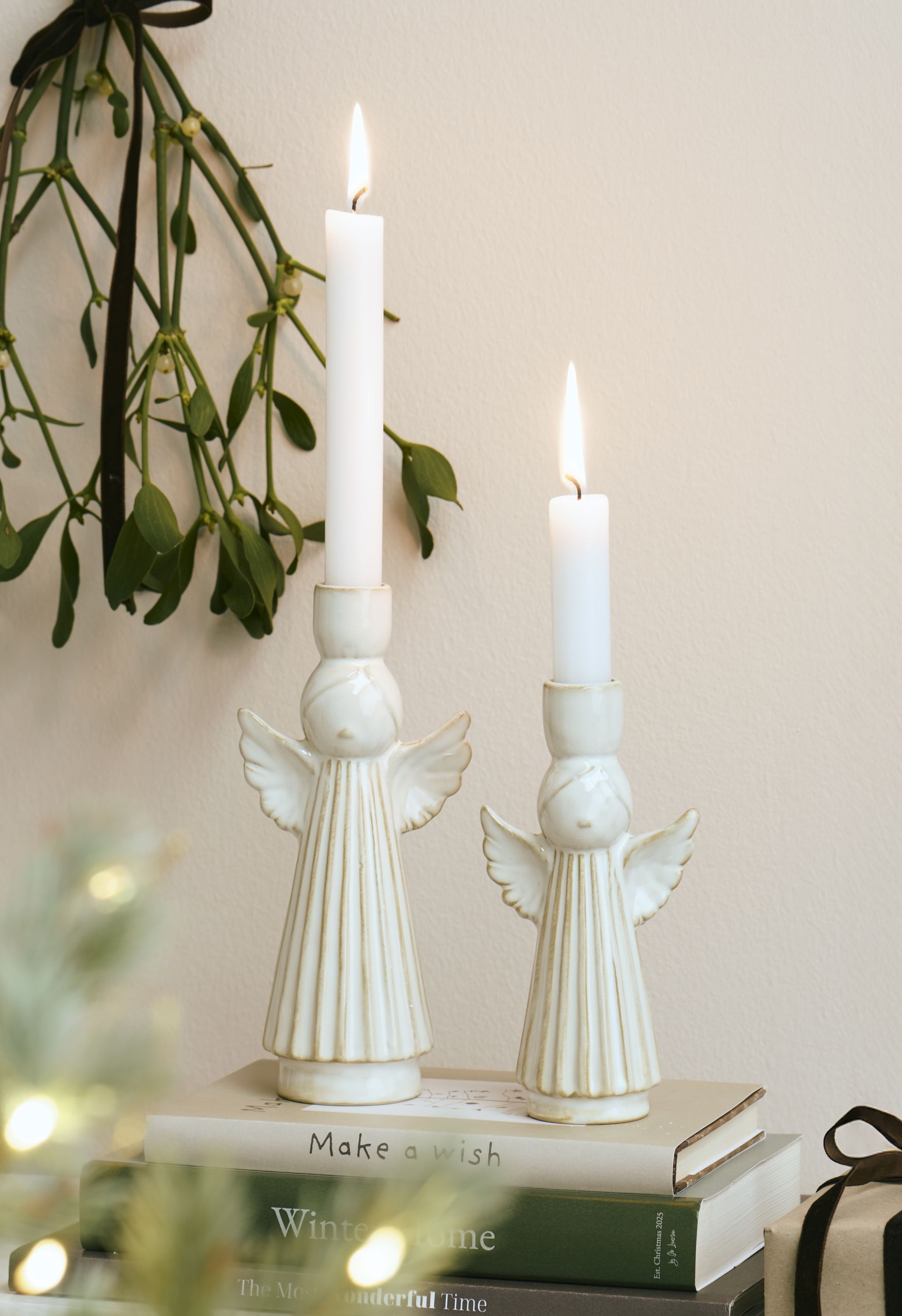 Ib Laursen Kerzenhalter Ib Laursen Kerzenhalter Engel Cream H16,5cm Weihnac günstig online kaufen