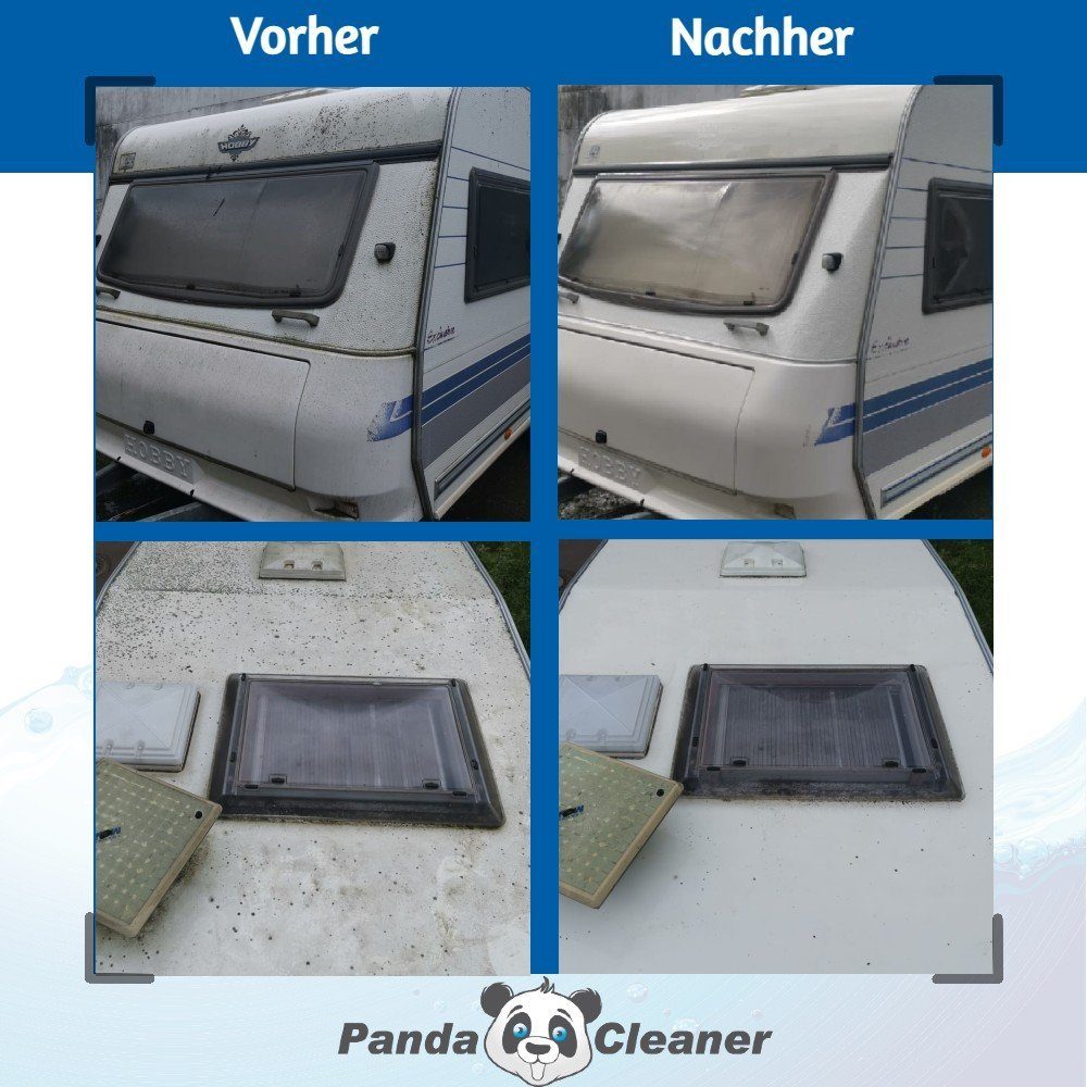[2-St. Reiniger x Reiniger 1 Auto-Reinigungsmittel - 1l) Caravan PandaCleaner - & Außen & + Reiniger 1 Wohnwagen x Wohnmobil Innen (Set, Sprühkopf