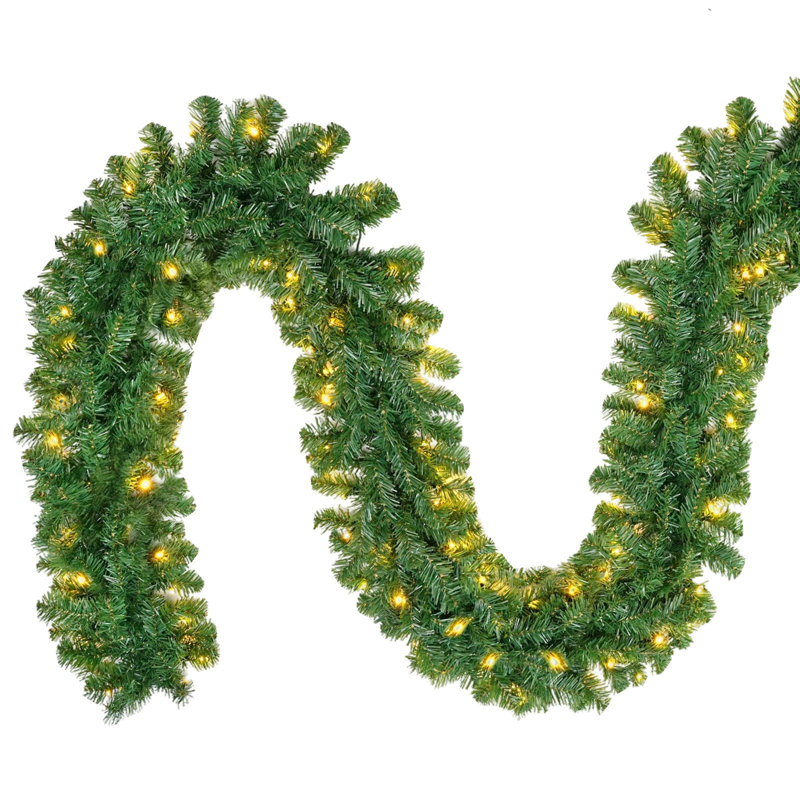 Kunstgirlande Weihnachtsgirlande mit Beleuchtung Tannengirlande Beleuchtet günstig online kaufen