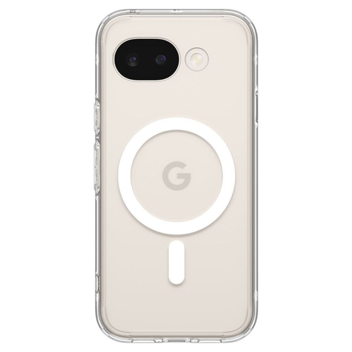 Spigen Handyhülle Ultra Hybrid Mag für Google Pixel 10a weiß mit Magnetring 6,3, mit Magnetring und verstärkte Ecken