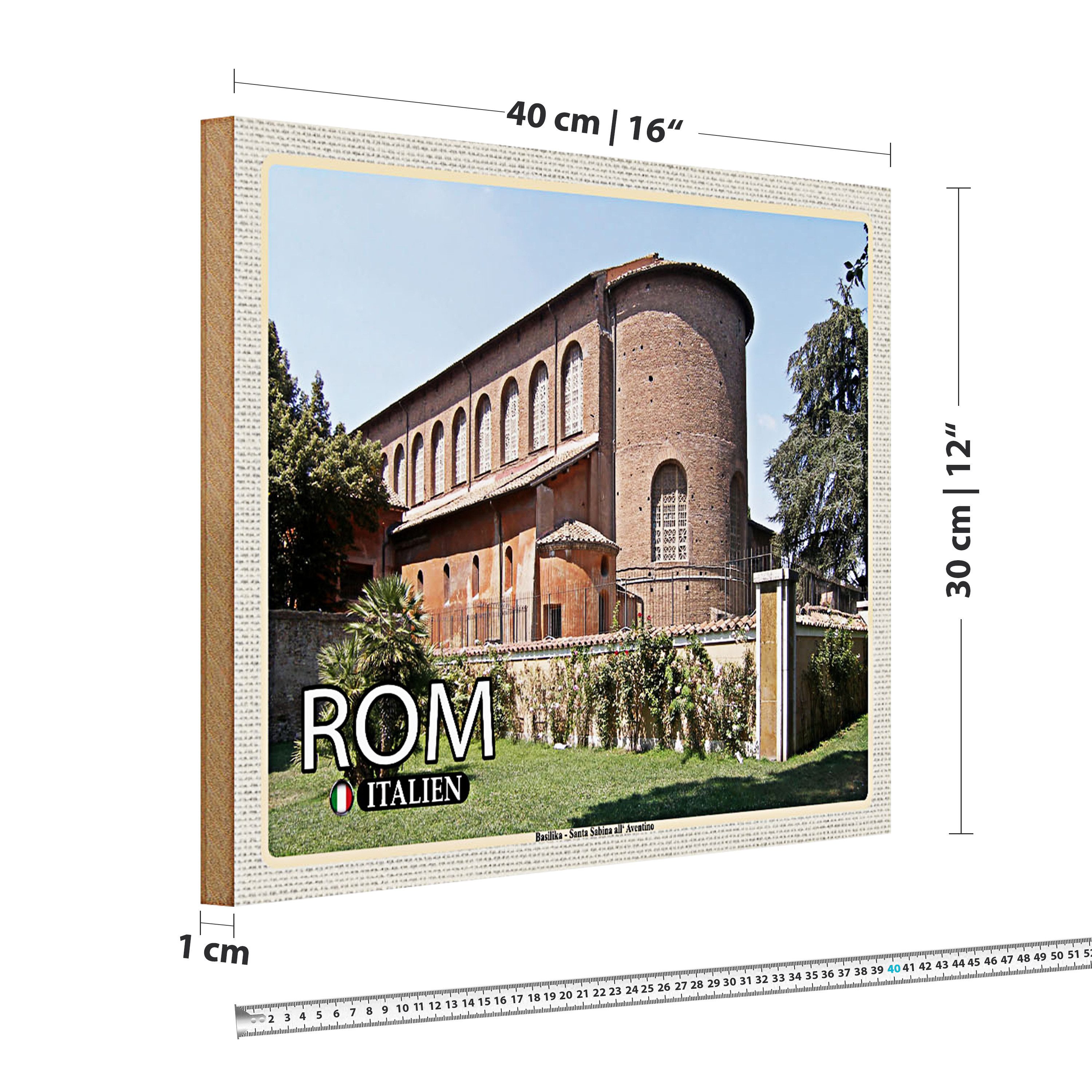 Roomando Holzbild Reise Rom Santa Sabina All´Aventino 40x30cm