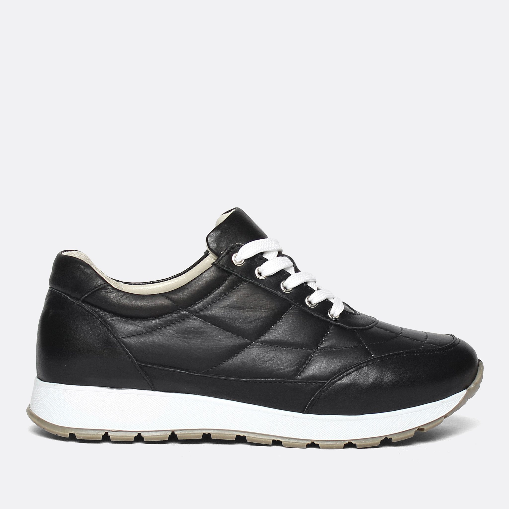 Celal Gültekin 102-27611 Plateausneaker Schwarz, gesteppter Look, weiße Soh günstig online kaufen