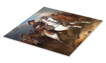 Posterlounge Forex-Bild Wilhelm Camphausen, Friedrich der Große zu Pferde, Malerei