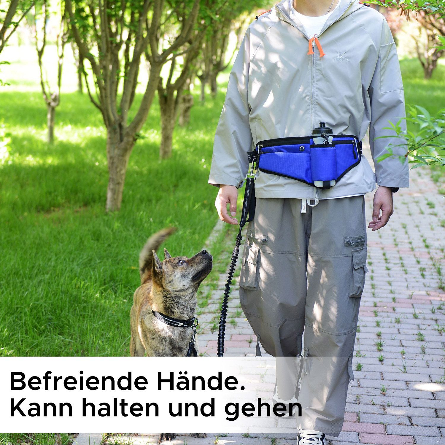 Refttenw Bauchtasche Wasserdichte Hunde-Gassitasche,Verstellbarer, reflekti günstig online kaufen