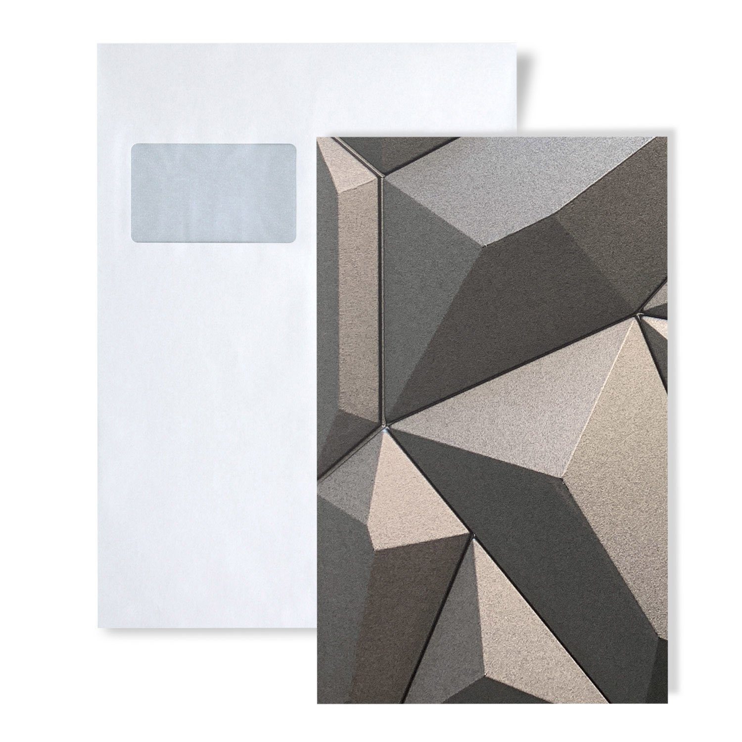 Profhome 3D Wandpaneel 1 MUSTERSTÜCK 3D S-705390 DIN A4 Wandpaneel MUSTER, BxL: 20x20 cm, 0 qm, (1 MUSTERSTÜCK, Produktmuster, 1-tlg., Muster des 3D Wandpaneels) grau