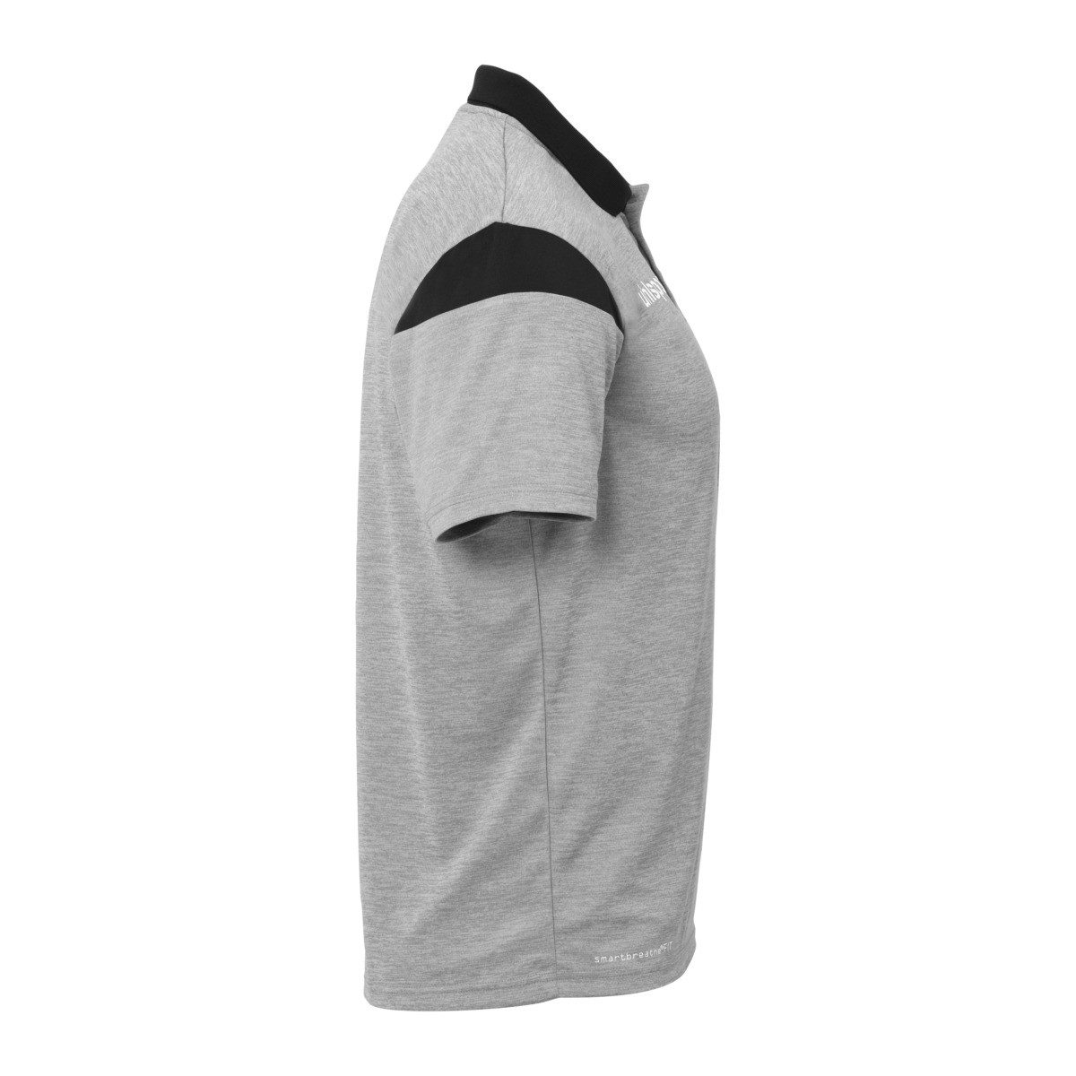 uhlsport Poloshirt Squad 27 (100% rec. Polyester) hellgrau/schwarz Herren