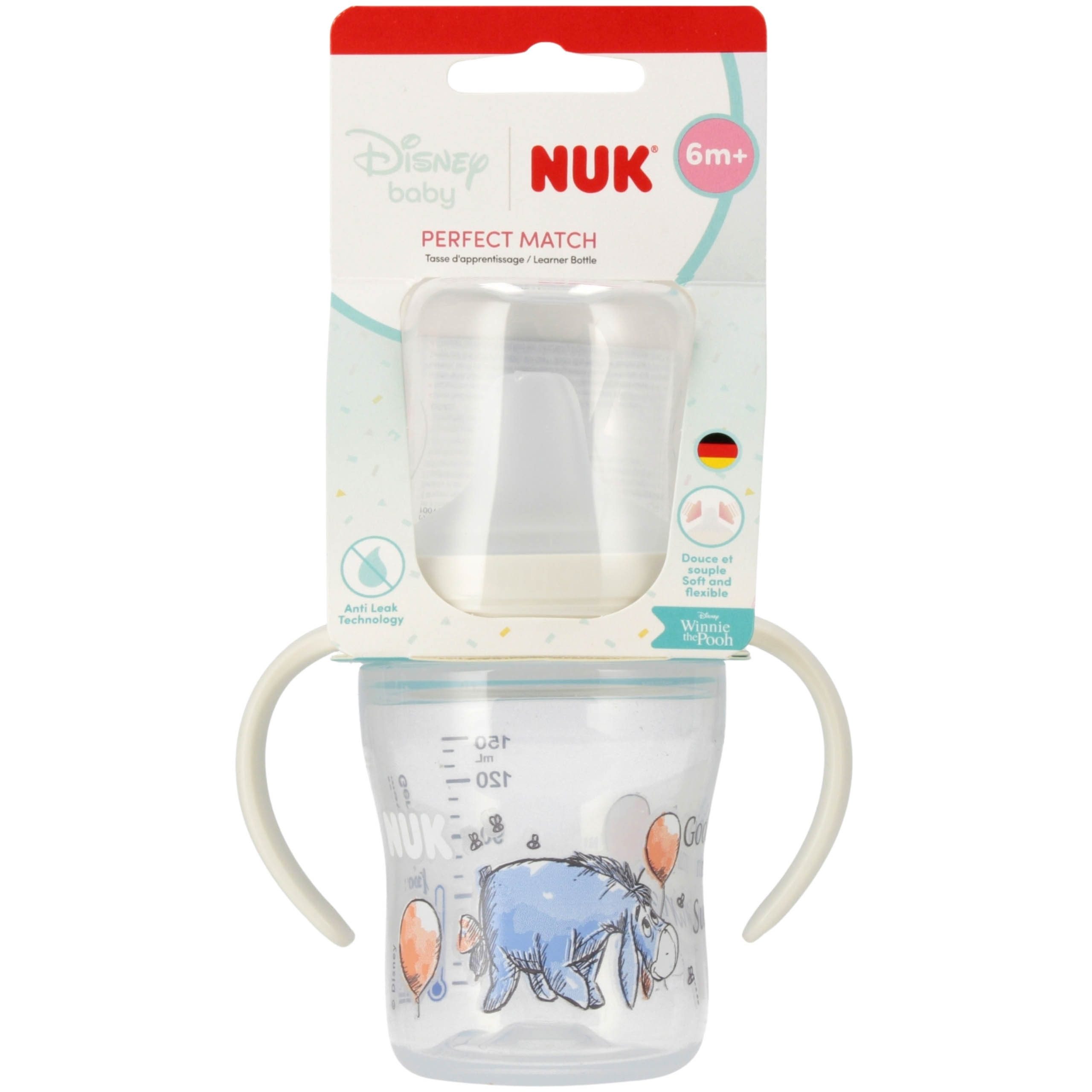 NUK Trinklernbecher NUK Winnie Puuh Eeyore Trinklernflasche 150ml ab 6M