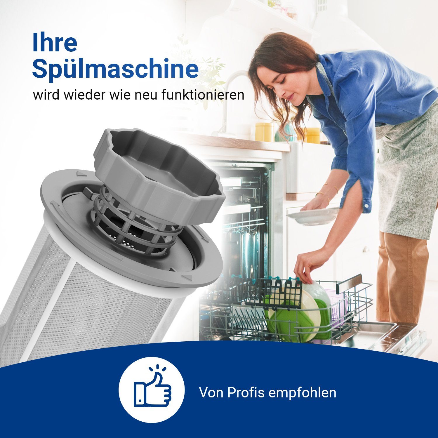 VIOKS Ersatzfilter Sieb Set Ersatz für Bosch 10002494, 3teilig Grobsieb + Feinsieb + Mikrosieb für Geschirrspüler – Bild 5 von 5