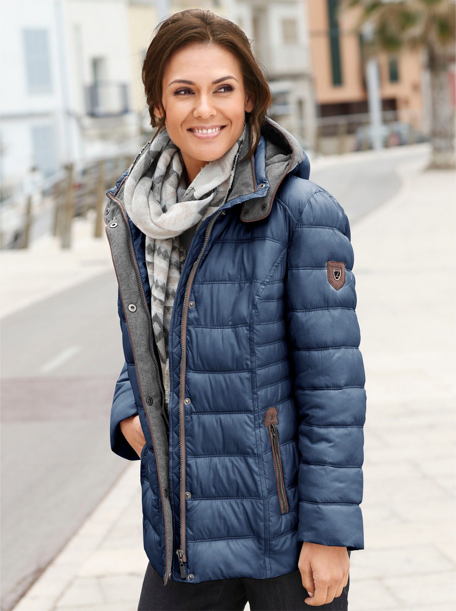 Casual Looks Steppjacke mit Kapuze günstig online kaufen