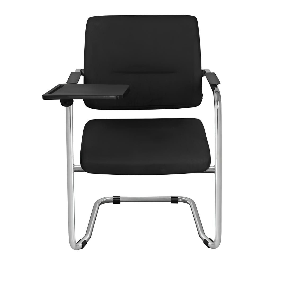 JVmoebel Bürostuhl Schwarzer Designstuhl aus Metall und Textil für modernes Büroambiente (1 St), Made in Europa