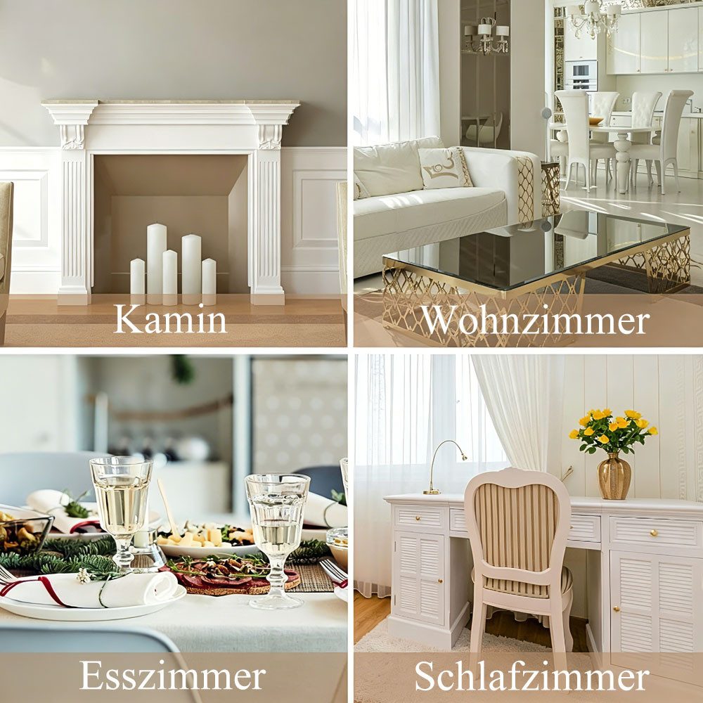 AFKSMILE Kerzenständer Kerzenleuchter Metall 3er Set, Eisen Kerzenhalter für Stumpenkerzen, Vintage Kerzen Ständer Tischdeko für Hochzeit Wohnzimmer Weihnachten – Bild 5 von 5
