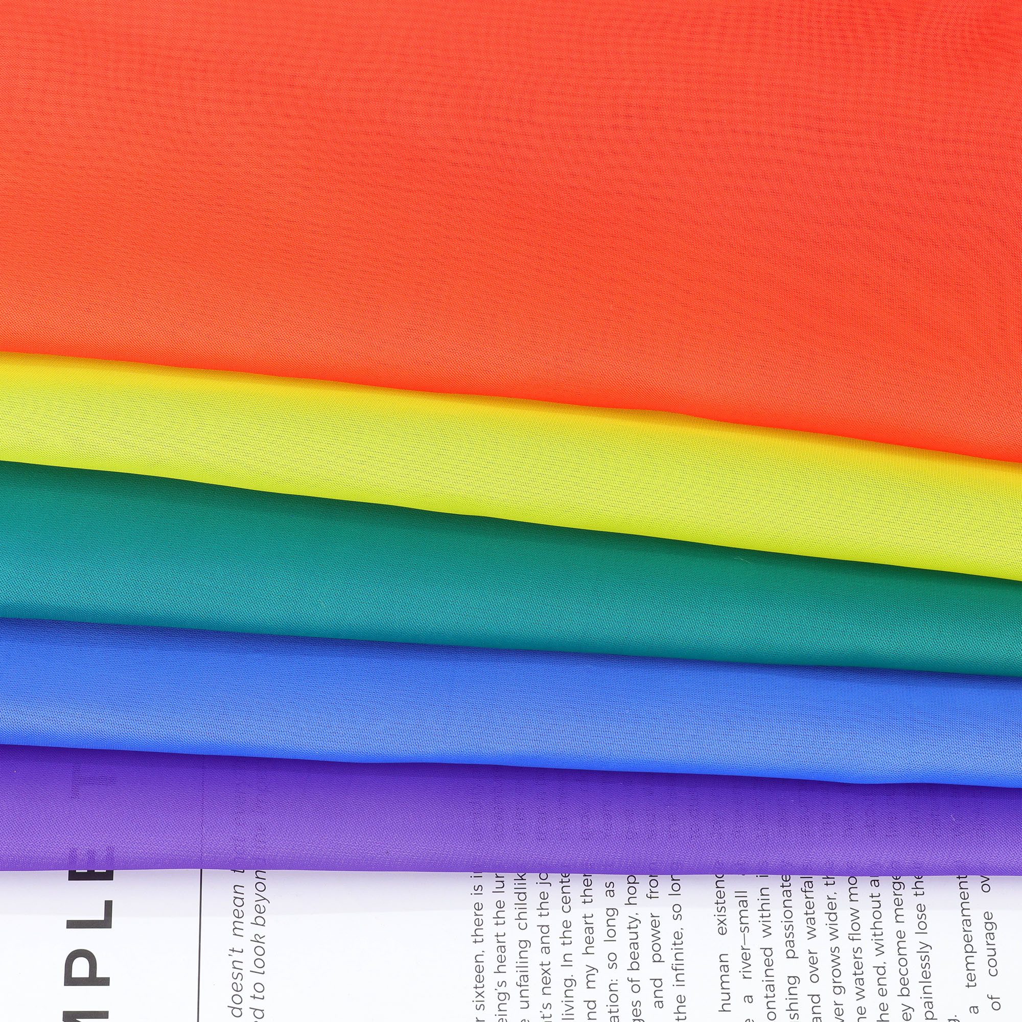 Joyswahl Querbehang (1 St), ohne, transparent, Voile, Freihanddeko Regenbogenfarben Gardineschal Modern Vorhänge 500cm 140cm