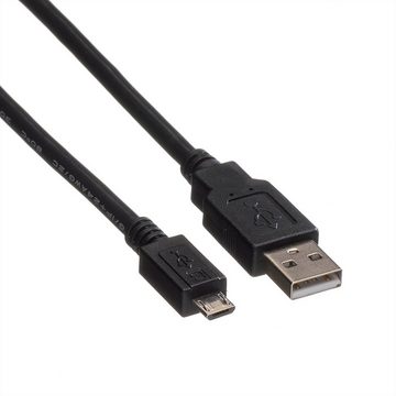 ROLINE USB 2.0 Kabel USB-Kabel, USB 2.0 Typ A Männlich (Stecker), USB 2.0 Typ Micro B Männlich (Stecker) (15.0 cm), USB A ST - Micro USB B ST