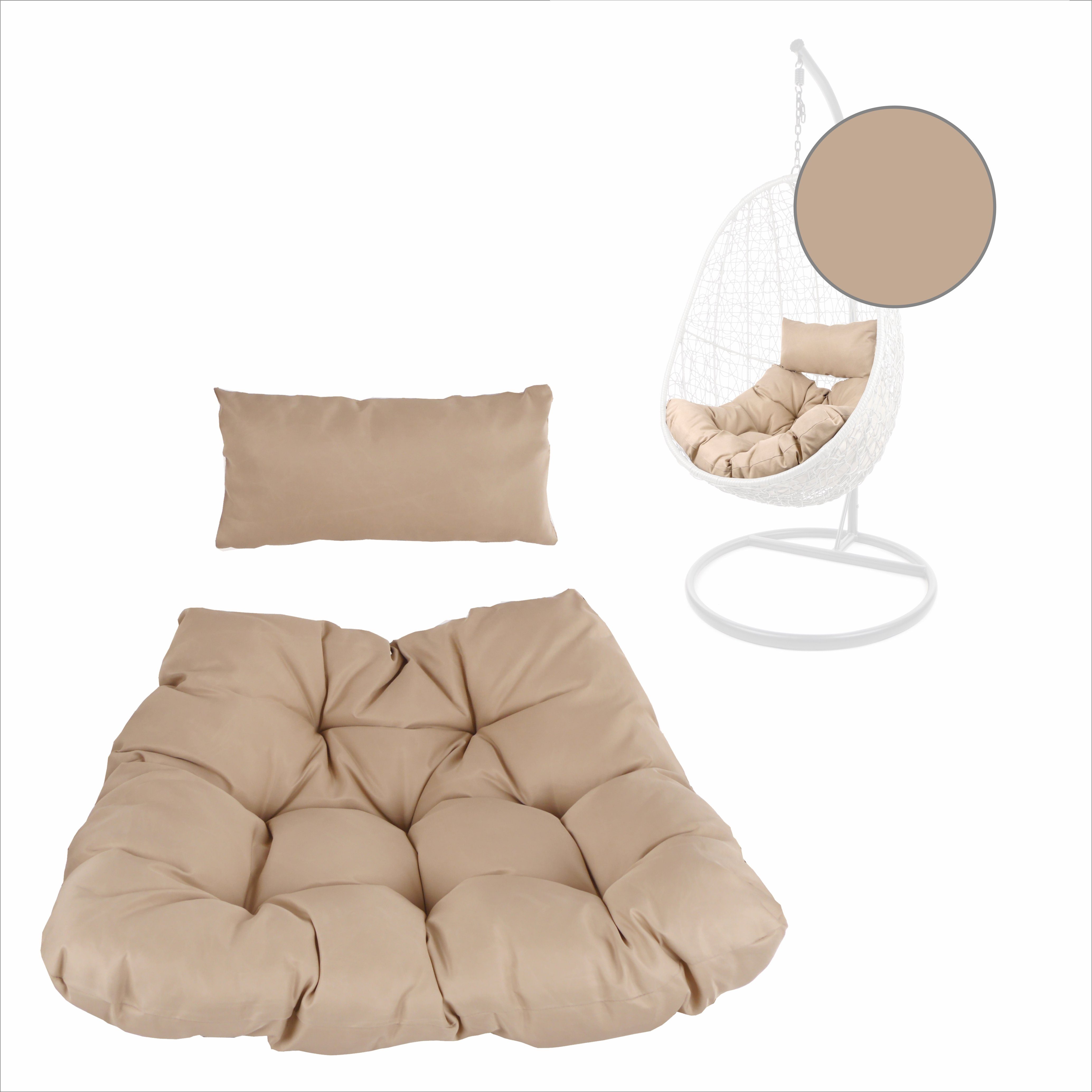 KIDEO Sitzkissen KIDEO Sitzkissen Chester-Stepp, Wechselkissen für Hängesessel
