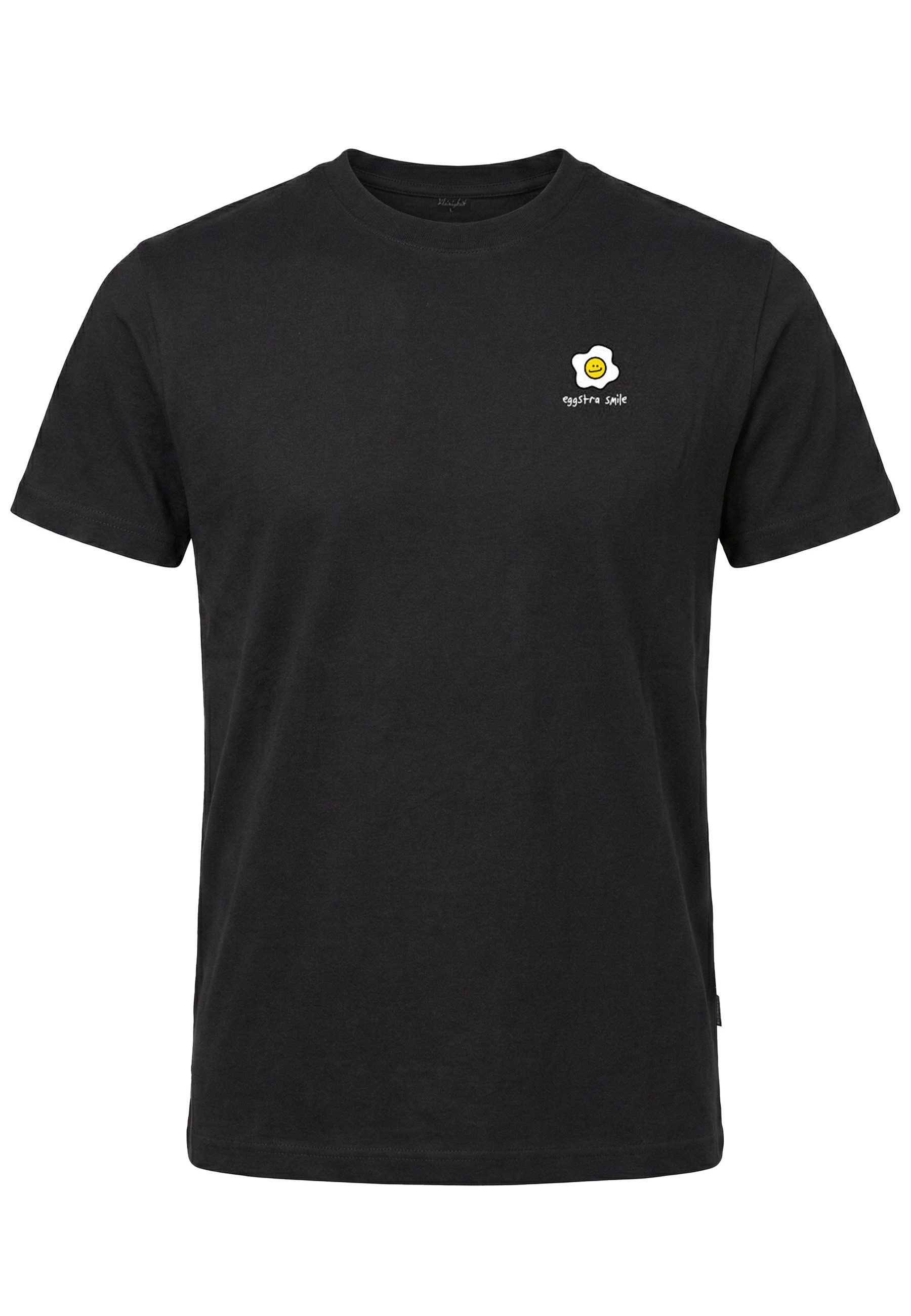 Kleinigkeit T-Shirt Kleinigkeit Bois Straightcut Shört Eggstra Smile (1-tlg)