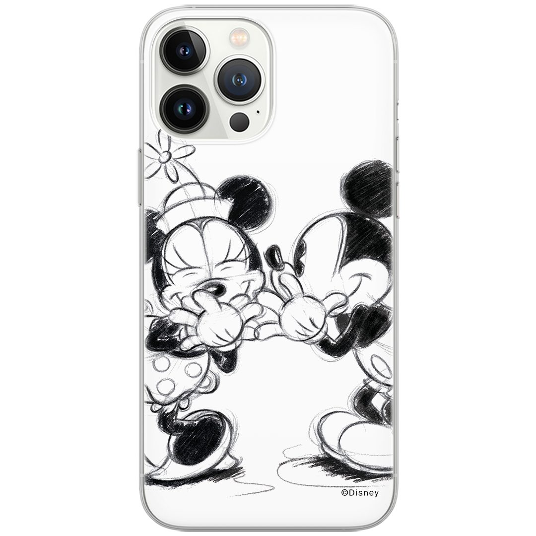Disney Handyhülle Mickey & Minnie 010 Weiß kompatibel mit Samsung Galaxy S24 Ultra
