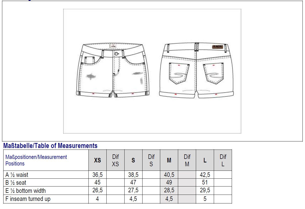 SUBLEVEL Shorts Damen Bermudas kurze Hose Baumwolle Hotpants Chino Sommer Hose