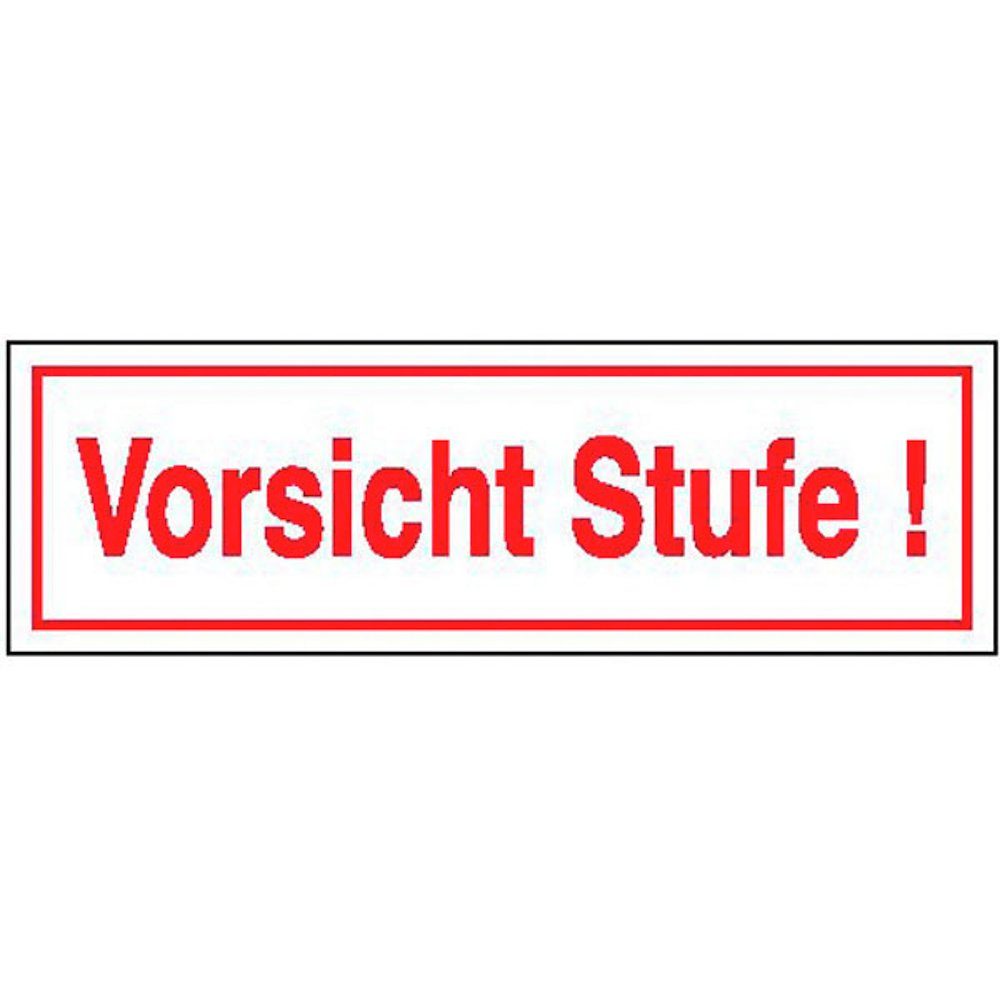 SafetyMarking Hinweisschild Vorsicht Stufe!