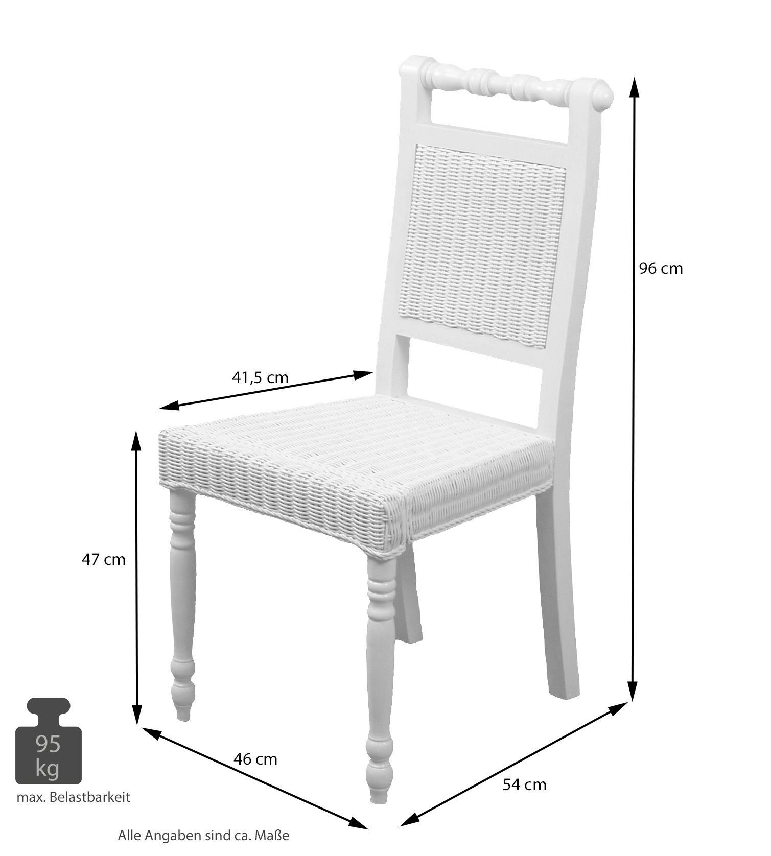 moebel-direkt-online Rattanstuhl Tine (2 St), 2er-Set (2 Stück) günstig online kaufen