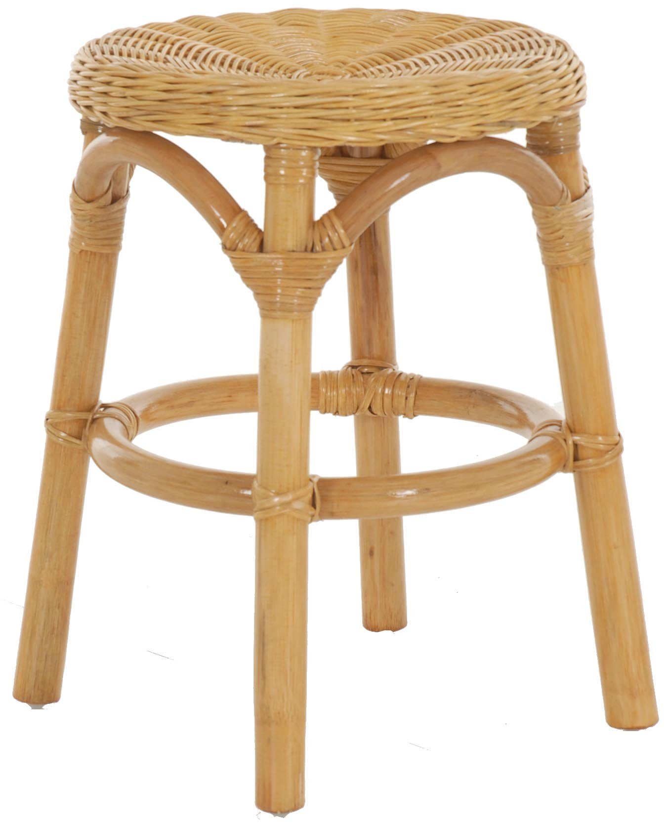 Krines Home Badhocker Hocker aus natürlichem Rattan Rattanhocker Beistell-H günstig online kaufen