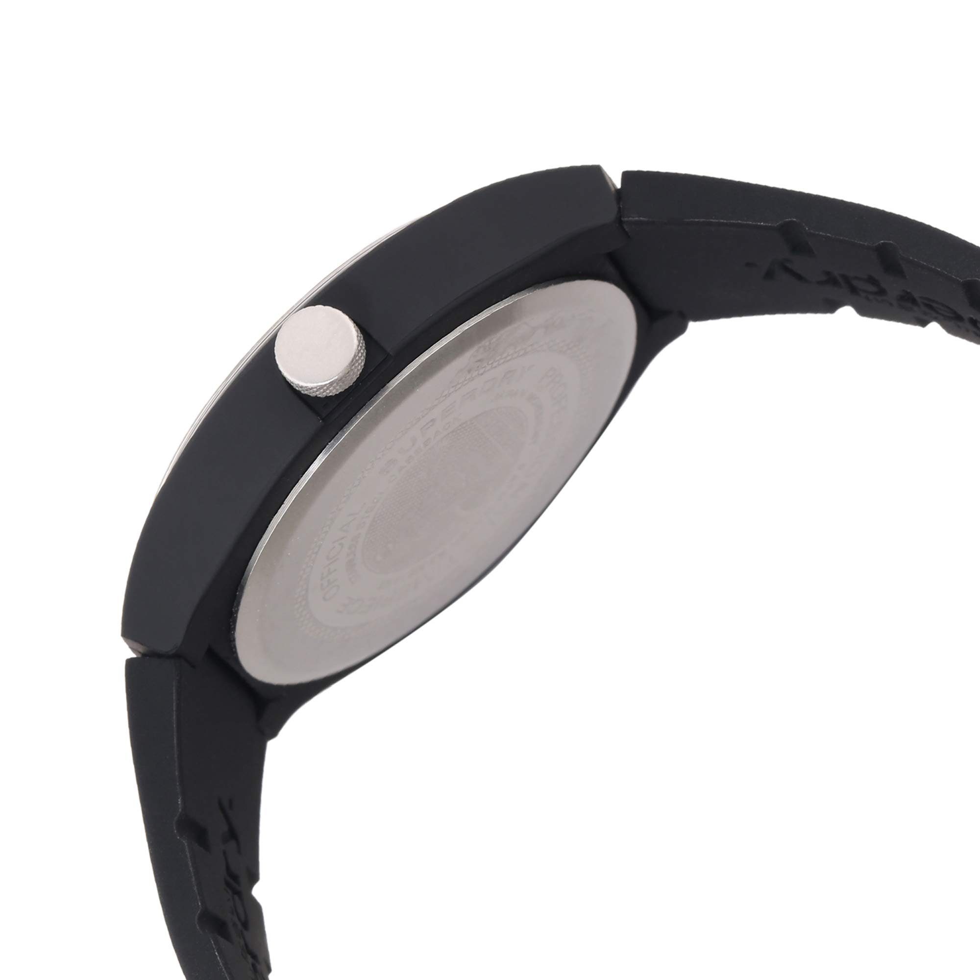 Herren Analog Uhr Armband mit Superdry SYG280BO Silicone Quarzuhr, Superdry Quarz
